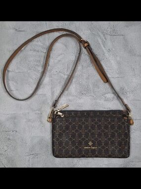 Nanette Lepore Brown Patterned Crossbody Bag